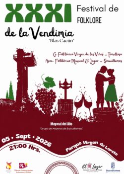 Festival de Folklore de Vendimia Blas Cacún. XXXI edición, celebrada en Socuéllamos con la participación del grupo Virgen de las Viñas de Tomelloso
